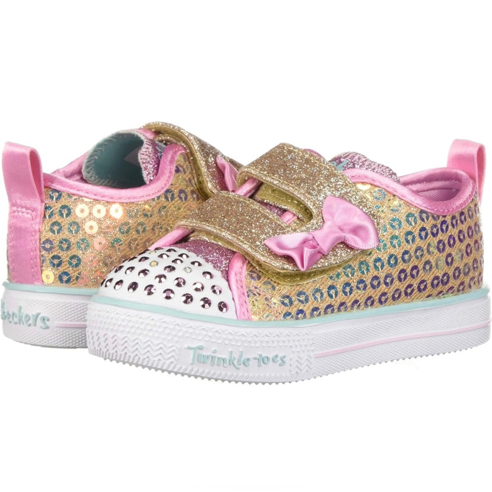 Twinkle Toes Skechers Shuffle Lite-Mini Mermaid Shoes  Size 5 Toddler